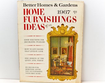 Revista de decoración para el hogar de mediados de siglo, Better Homes & Gardens, 1967
