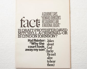 FACT magazine (Ralph Ginzburg, 1966, v4 issue 2) 60s USA investigative journalism