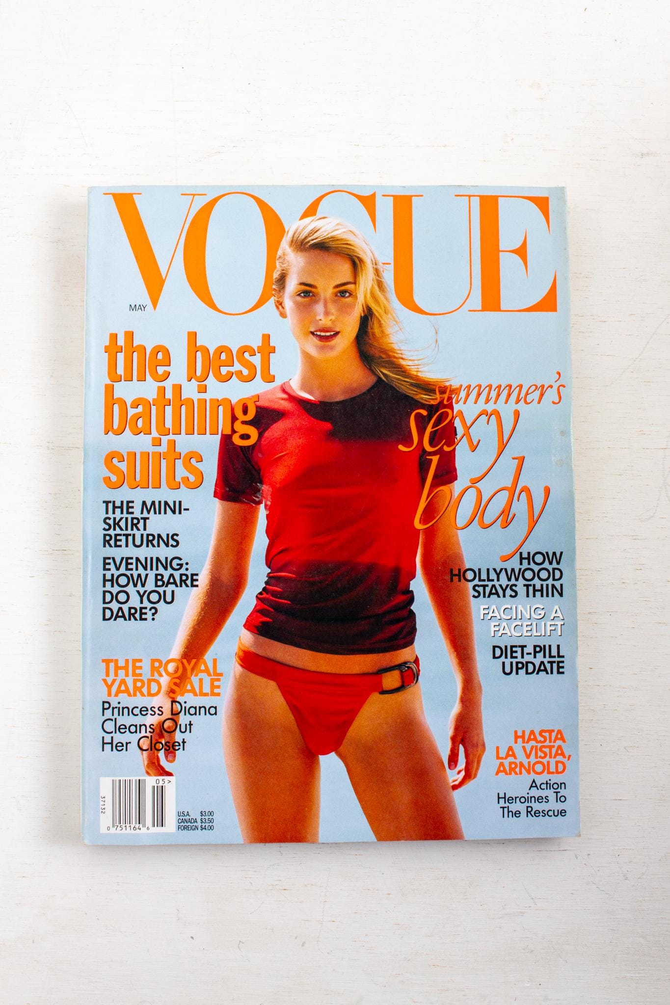 Vintage Vogue Magazine - May 1997 - Georgina Grenville Cover - Etsy