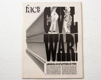 vintage FACT magazine (Ralph Ginzburg, 1967, v4 issue 4) 60s USA politics
