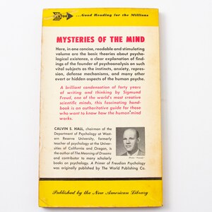 A Primer of Freudian Psychology (1955, Hall) Mentor Book Series | 50s Psychoanalysis image 2