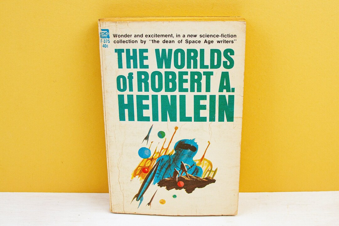 The Worlds of Robert A. Heinlein - 1966 Vintage 60s Sci Fi - Etsy