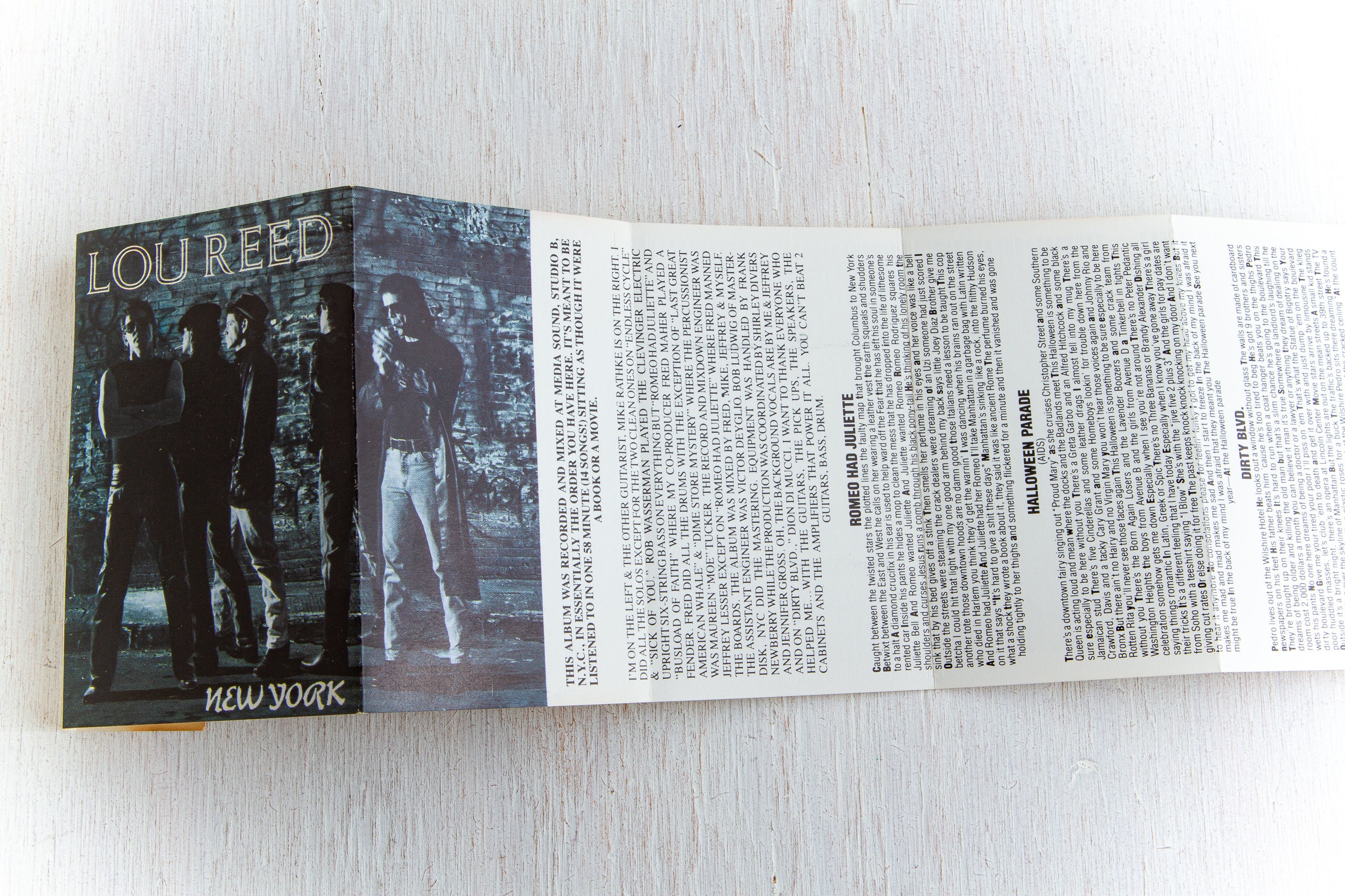 LOU REED New York 1989 Vintage Cassette Tape - Etsy Australia