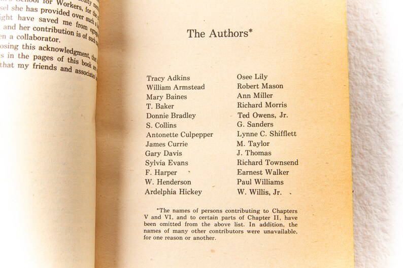 May include: A list of names of authors who contributed to a book. The names are listed in two columns. The text "The Authors*" is at the top of the list.