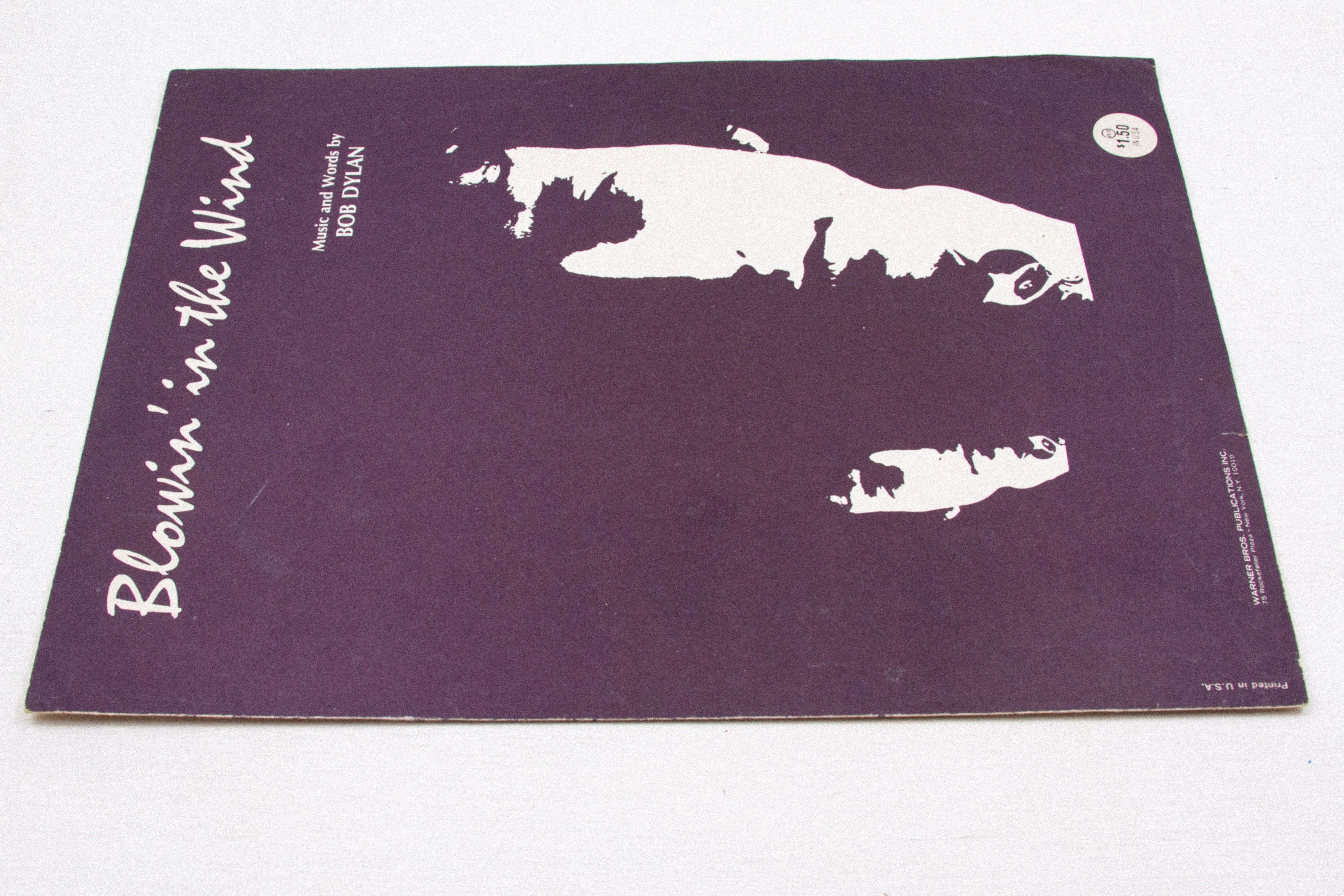 ボブ・ディラン - 風に吹かれて - 1970年代ヴィンテージ楽譜 - Etsy 日本