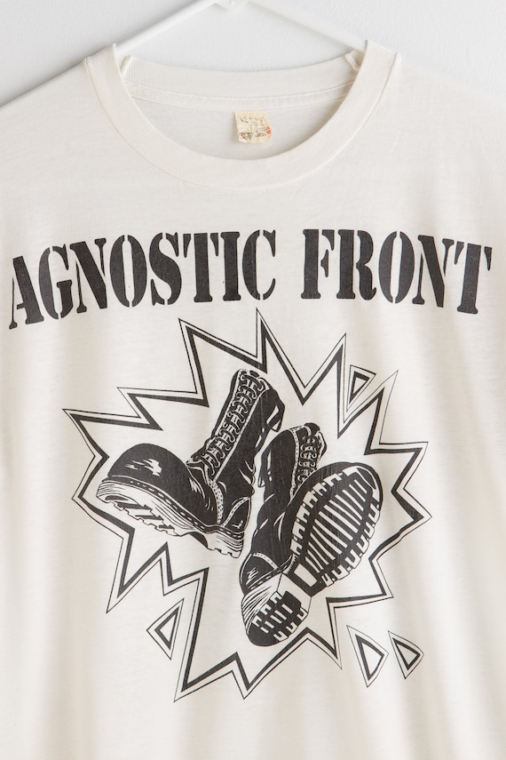 Vintage AGNOSTIC FRONT T-shirt 1980s | Original Authentic