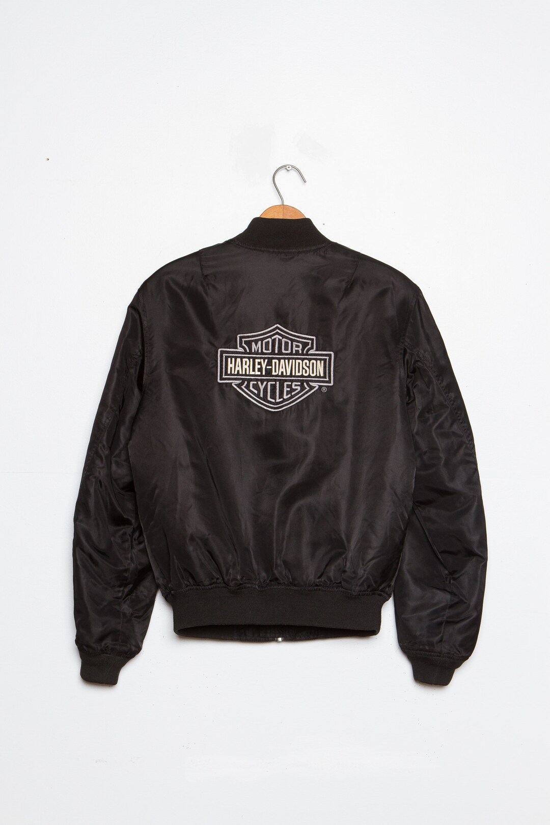 VINTAGE Harley Davidson Leather Biker Jacket Small 36 made