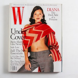 W Magazine (september, 1999) Kate Moss Cover | 90s Fashion, Y2K