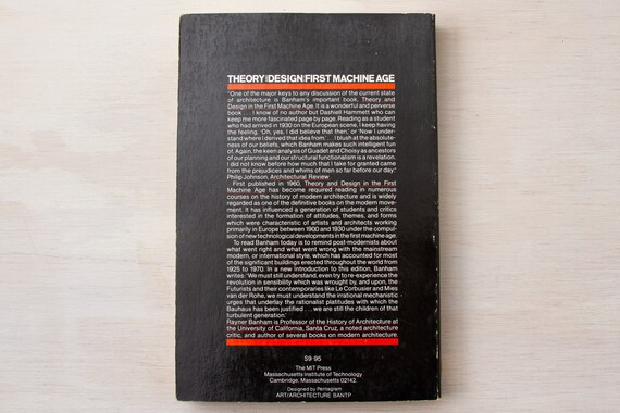 Vintage Architecture Book: Theory and Design in the First Machine