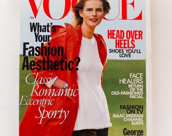 vintage VOGUE Magazine (February, 1999) Stella Tennant cover | 90s Y2K Fashion | Gisele Bündchen