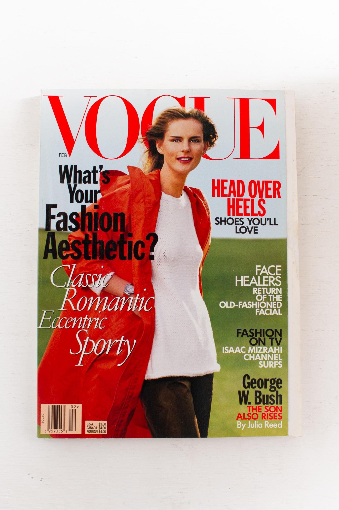 Vintage VOGUE Magazine (february, 1999) Stella Tennant Cover | 90s