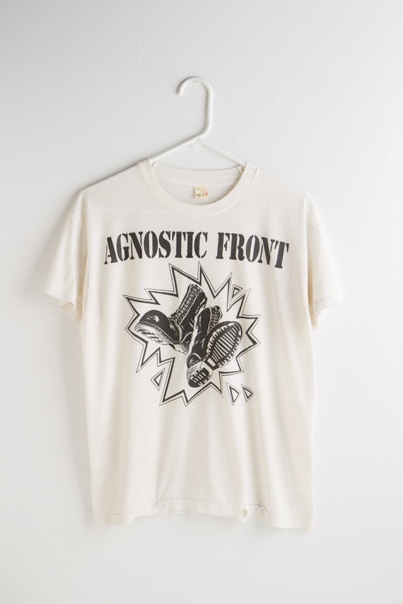 vintage AGNOSTIC FRONT t-Shirt 1980s | original a… - image 1