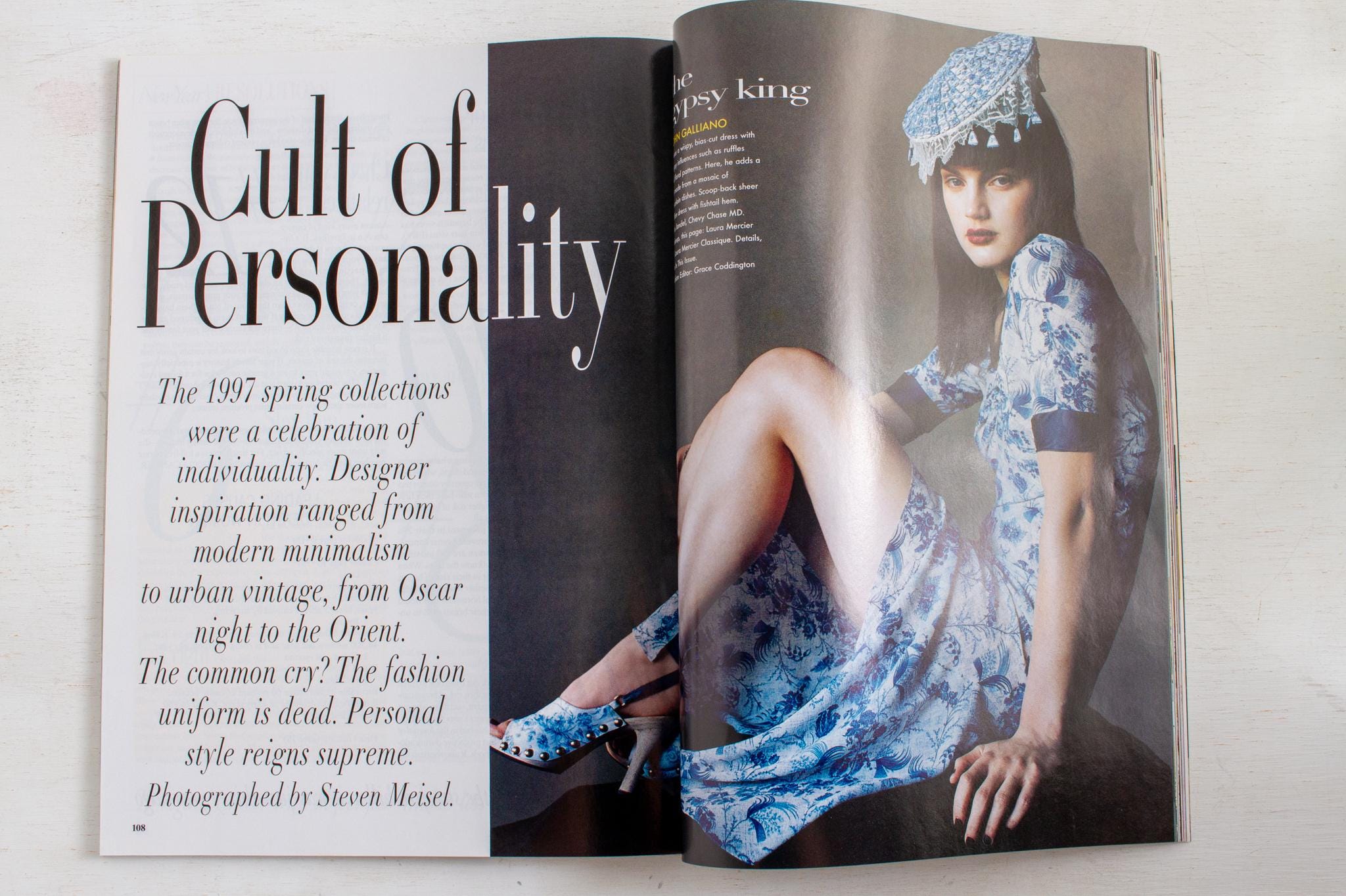 Vintage VOGUE Magazine: January 1997 | the 90s Fashion | Courtney