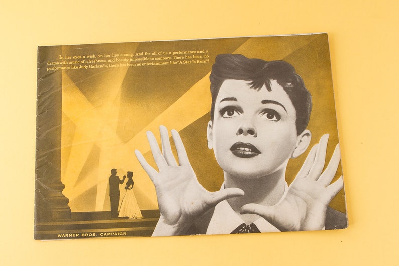 1954 Original A Star Is Born Pressbook Judy Etsy