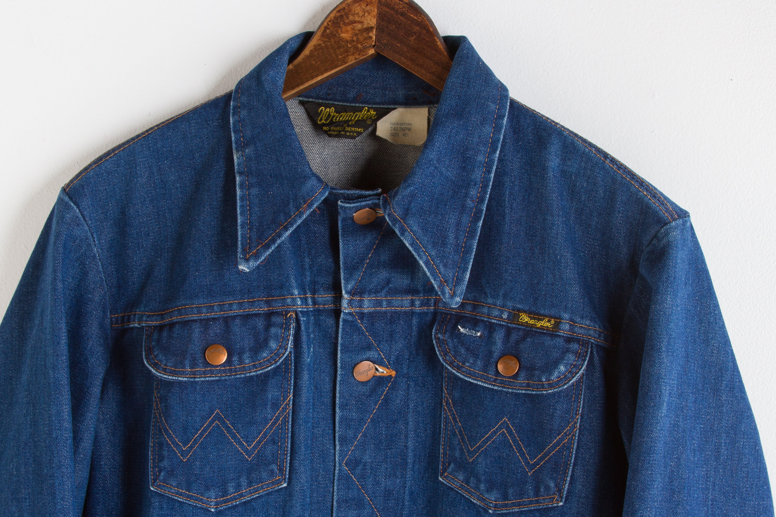 Vintage WRANGLER Denim Jacket | 70s Rock N' Roll Cowboy Vintage WRANGLER Denim Jacket | 70s Rock N' Roll Cowboy