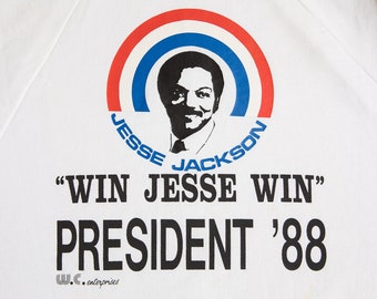 Vintage Jesse Jackson '88 Sweatshirt - USA Made Political Tee