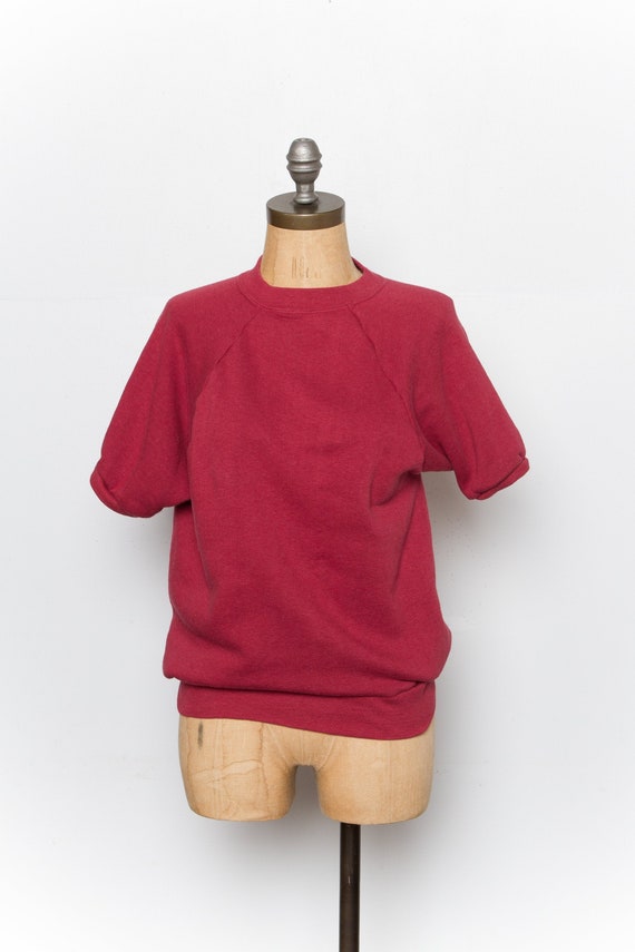 vintage short sleeve raglan sweatshirt | 80s SEARS