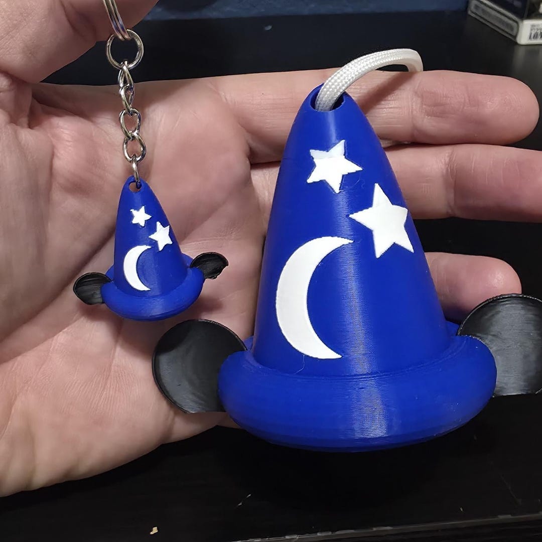Sorcerer’s Apprentice Hat Keychain or Large Christmas Ornament | Wizard ...