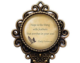 Emily Dickinson Hope is a Thing with Feathers Perches in your Soul Bookmark