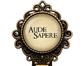 Latin Phrase Quote Saying Aude Sapere Dare to Know Bookmark