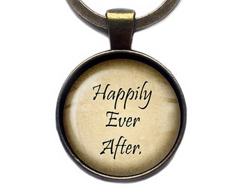 Happily Ever After Fairy Tale Keychain Keyring