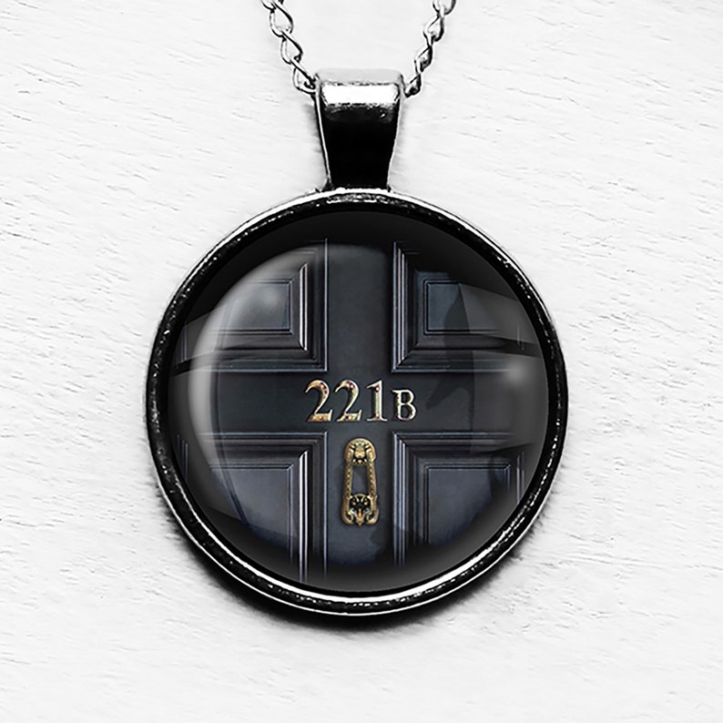Sherlock Holmes 221B Pendant Necklace