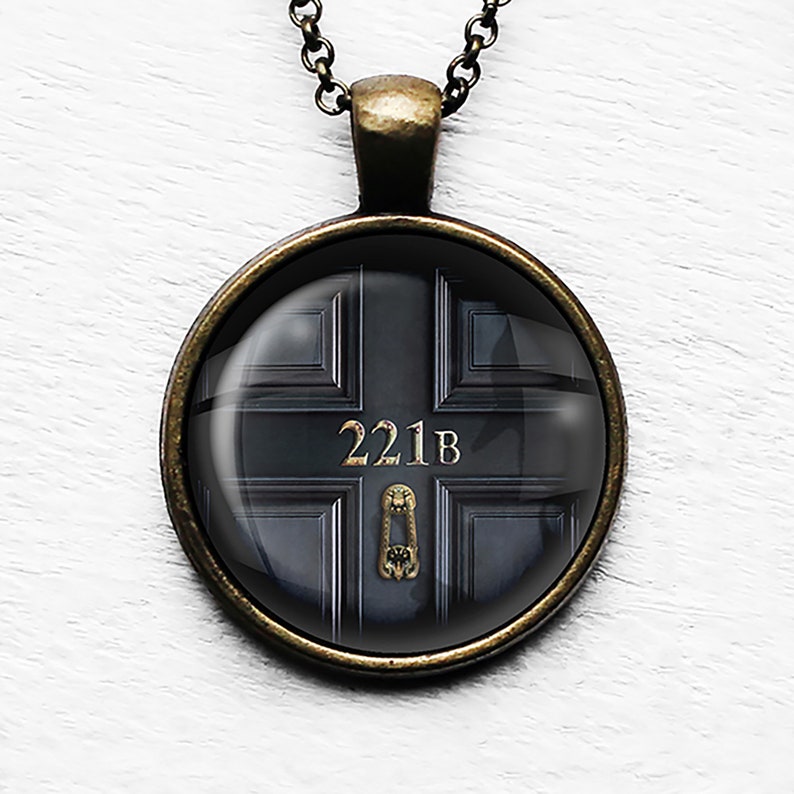 Sherlock Holmes 221B Pendant Necklace