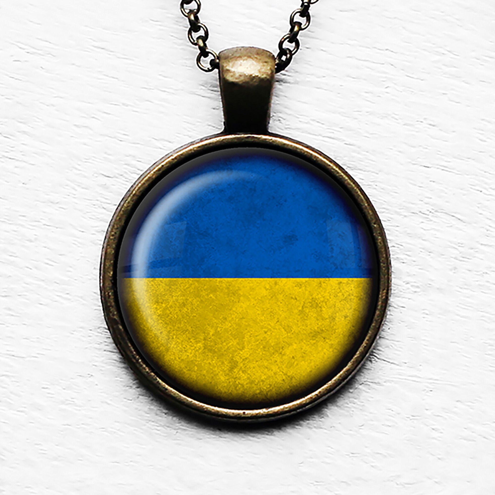 Kaufe Ukraine Schlüsselanhänger Schmuckstücke Ukrainische Flagge
