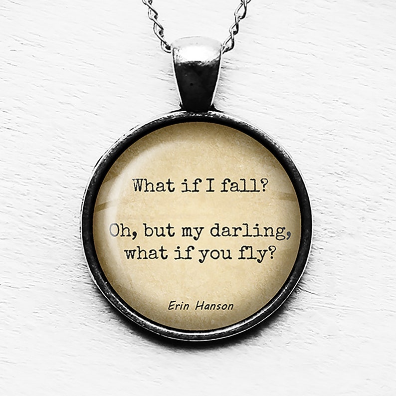 Erin Hanson What if I Fall What if I Fly Pendant Necklace image 4