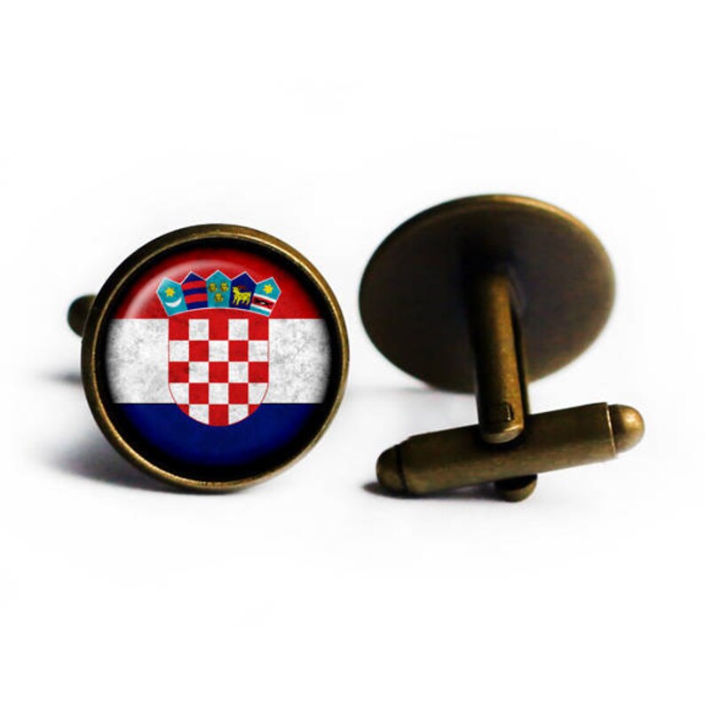 Croatia Croatian Flag Cufflinks