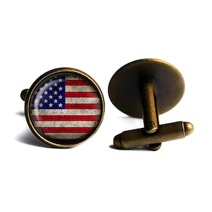 United States of America USA Flag Cufflinks