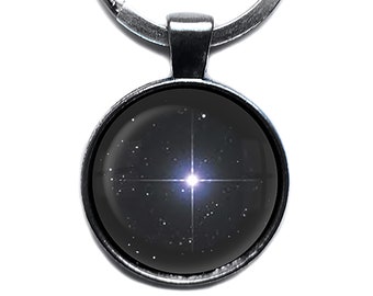 Bright North Star Keychain Keyring