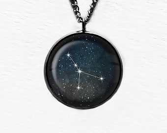 Zodiac Symbol Astrology Cancer Star Constellation Pendant Necklace