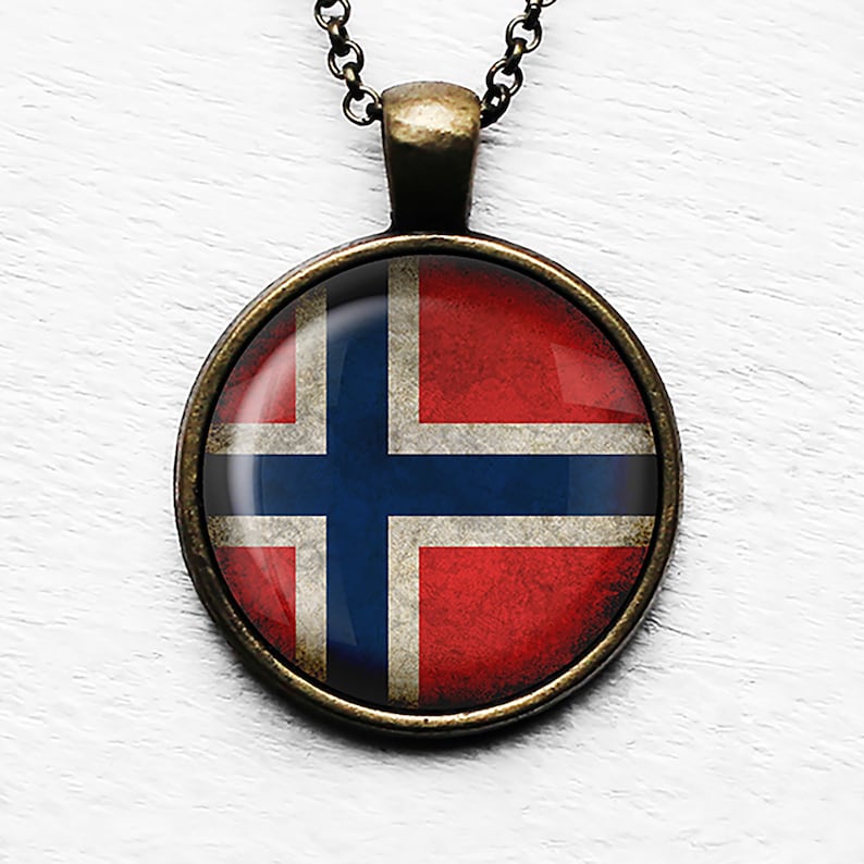 Nowary Norwegian Flag Pendant Necklace Etsy nowary-norwegian-flag-pendant-necklace-etsy