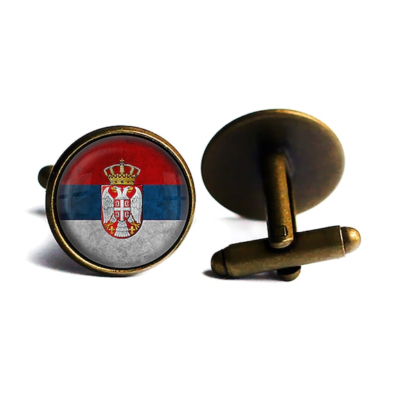 Serbia Serbian Flag Bronze Bookmark