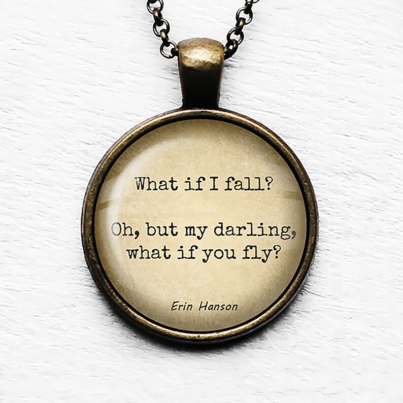Erin Hanson What if I Fall What if I Fly Pendant Necklace image 2