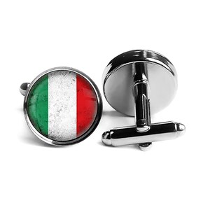 Italy Italian Italia Flag Cufflinks image 2