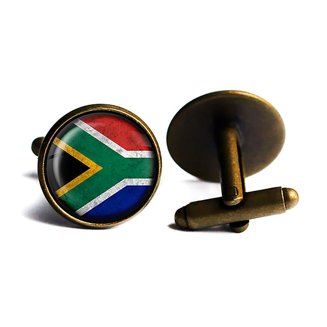 South Africa South African Flag Cufflinks Etsy