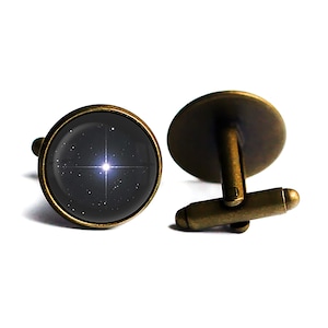Bright North Star Cufflinks
