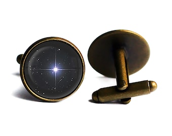 Bright North Star Cufflinks