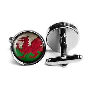 Wales Welsh Flag Cufflinks