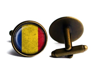 Romania Romanian Flag Cufflinks