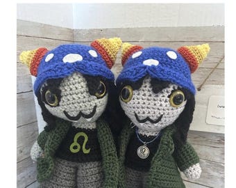 Wzór na szydełkową lalkę Nepeta Homestuck