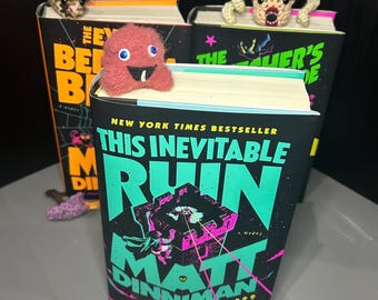 Crocheted Dungeon inspired Princess Donut Zev and Rend Bookmark keychain