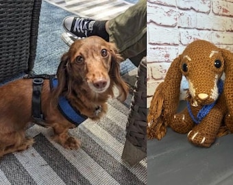 Custom Crochet Personalized Dog Plush Memorial