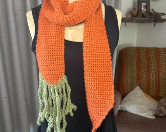 Crocheted Carrot Scarf