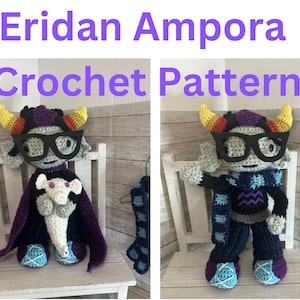 Eridan Ampora and Skyhorse Crochet Pattern Only Homestuck