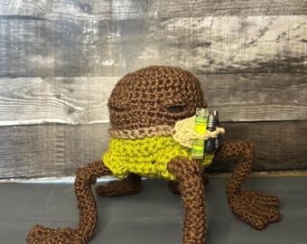 Crocheted Rocky doll  from Project Hail Mary