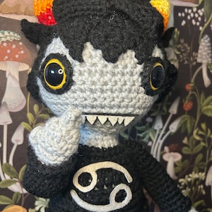 Custom Crocheted Karkat Vantas Homestuck Doll