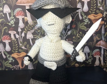 Lalka Bro Strider wykonana na szydełku, 12 cali, Homestuck.